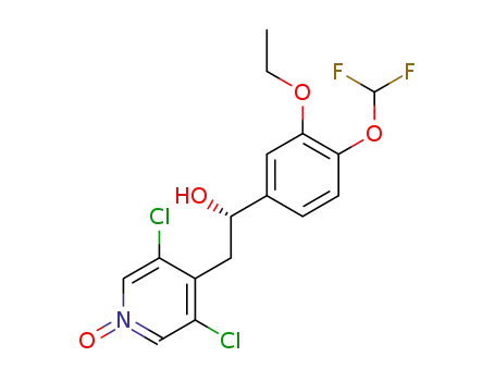 (1S)-2-(3,5-dichloro-1-oxido-pyridin-1-ium-4-yl)-1-[4-(difluoromethoxy)-3-ethoxy-phenyl]ethanol