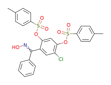 4-chloro-6-(α-hydroxyiminobenzyl)-1,3-O,O-ditosylresorcinol