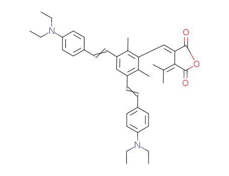 2-<2,6-dimethy-3,5-bis(p-diethylaminostyryl)benzylidene>-3-isopropylidenesuccinic anhydride