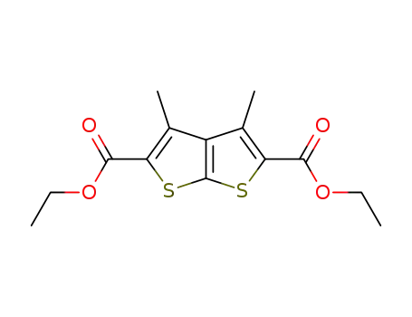 Molecular Structure of 152487-69-9 (DIETHYL 3,4-DIMETHYLTHIENO[2,3-B]THIOPHENE-2,5-DICARBOXYLATE)