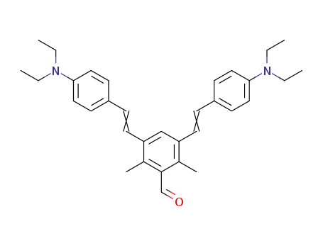 Benzaldehyde, 3,5-bis[2-[4-(diethylamino)phenyl]ethenyl]-2,6-dimethyl-