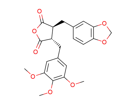 (3S,4S)-3-Benzo[1,3]dioxol-5-ylmethyl-4-(3,4,5-trimethoxy-benzyl)-dihydro-furan-2,5-dione