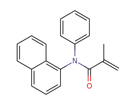 Molecular Structure of 141029-31-4 (N-(1-NAPHTHYL)-N-PHENYLMETHACRYLAMIDE)