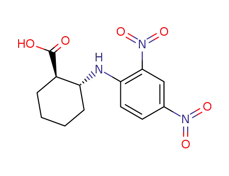Molecular Structure of 96093-56-0 ((-)-(1R,2R)-2-(2,4-Dinitroanilino)cyclohexanecarboxylic acid)