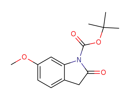 Molecular Structure of 374898-42-7 (6-methoxy-1-(tert-butoxycarbonyl)oxindole)