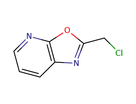 Molecular Structure of 1092352-10-7 (2-(chloroMethyl)-oxazolo[5,4-b]pyridine)