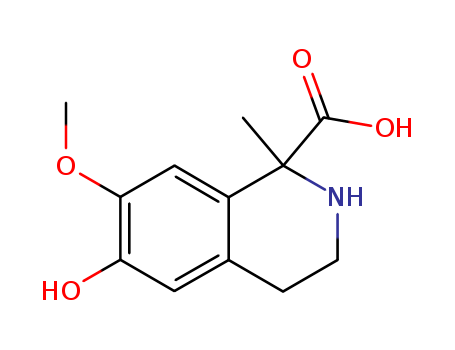 1-Methyl-6-hydroxy-7-methoxy-1,2,3,4-tetrahydro-1-isoquinolinecarboxyl ic acid