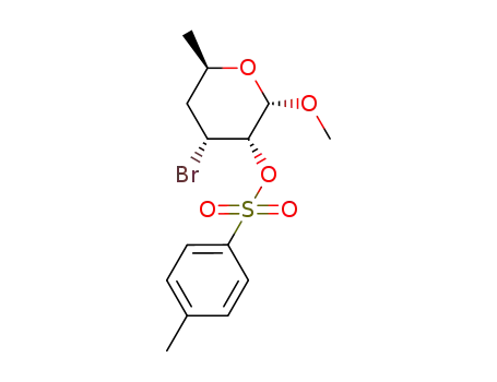methyl 3-bromo-3,4,6-trideoxy-2-O-p-tosyl-α-D-ribo-hexopyranoside