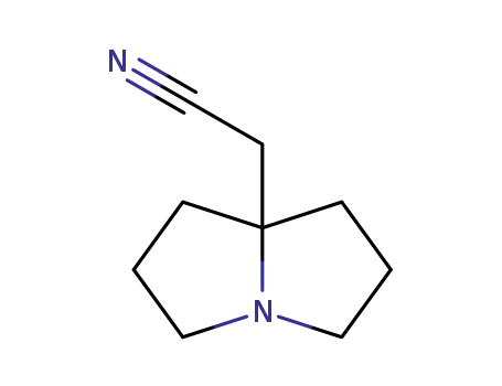 Molecular Structure of 78449-75-9 (1H-Pyrrolizine-7a(5H)-acetonitrile,tetrahydro-(9CI))