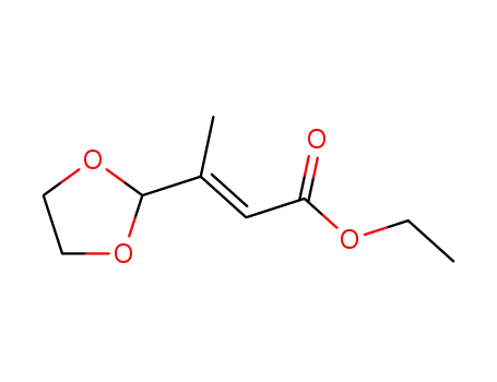 Molecular Structure of 65527-87-9 (ethyl (E)-4,4-ethylenedioxy-3-methylbut-2-enoate)