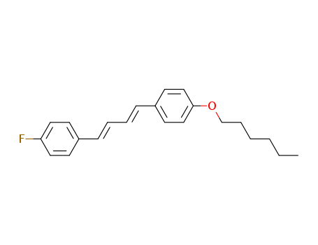 Benzene, 1-fluoro-4-[4-[4-(hexyloxy)phenyl]-1,3-butadienyl]-, (E,E)-
