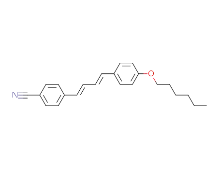 Molecular Structure of 141544-87-8 (Benzonitrile, 4-[4-[4-(hexyloxy)phenyl]-1,3-butadienyl]-, (E,E)-)