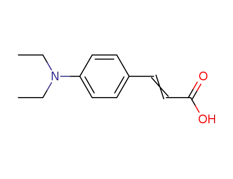 Molecular Structure of 78776-25-7 (4-(N,N-DIETHYLAMINO)CINNAMIC ACID)