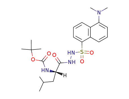 Molecular Structure of 153120-73-1 (Boc-Leu-NHNHDns)