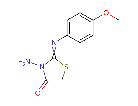 3-amino-2-(4-methoxy-phenylimino)-thiazolidin-4-one