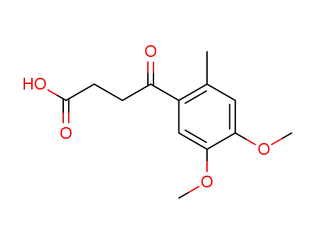 Molecular Structure of 6575-51-5 (4-(4,5-dimethoxy-2-methyl-phenyl)-4-oxo-butyric acid)