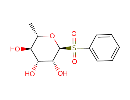 (2S,3R,4R,5R,6S)-2-Benzenesulfonyl-6-methyl-tetrahydro-pyran-3,4,5-triol