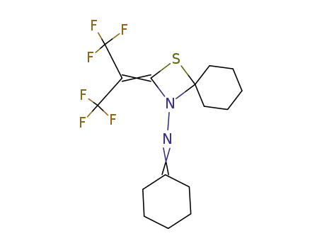 cyclohexylidene-[2-(2,2,2-trifluoro-1-trifluoromethyl-ethylidene)-1-thia-3-aza-spiro[3.5]non-3-yl]-amine