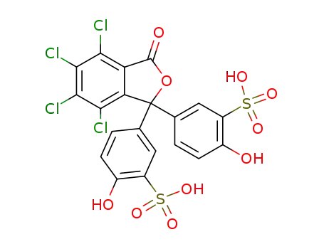 4,5,6,7-tetrachloro-3,3-bis-(4-hydroxy-3-sulfo-phenyl)-phthalide