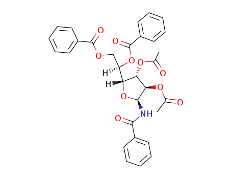 2,3-di-O-acetyl-N-benzoyl-5,6-di-O-benzoyl-α-D-glucofuranosylamine