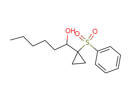 1-(1-Benzenesulfonyl-cyclopropyl)-hexan-1-ol