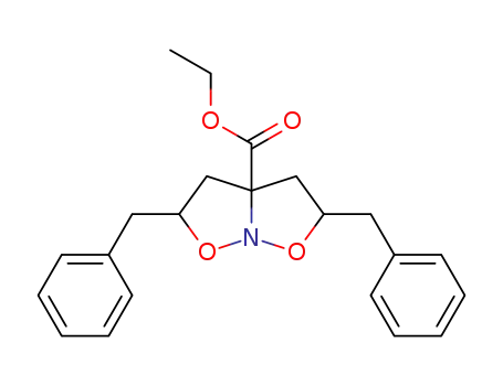 2,5-Dibenzyl-tetrahydro-isoxazolo[2,3-b]isoxazole-3a-carboxylic acid ethyl ester