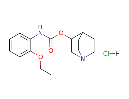 Molecular Structure of 151643-46-8 (1-azabicyclo[2.2.2]oct-3-yl (2-ethoxyphenyl)carbamate hydrochloride)