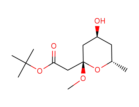 ((2S,4S,6S)-4-Hydroxy-2-methoxy-6-methyl-tetrahydro-pyran-2-yl)-acetic acid tert-butyl ester
