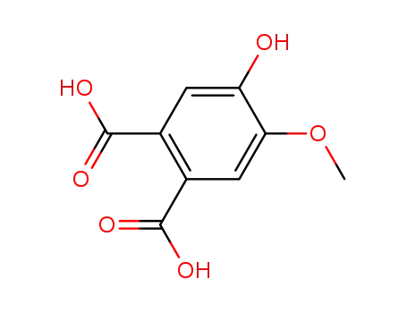 Molecular Structure of 63035-28-9 (4-hydroxy-5-methoxybenzene-1,2-dicarboxylic acid)