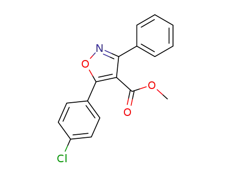 4-Isoxazolecarboxylicacid,5-(4-chlorophenyl)-3-phenyl-,methylester(9CI)