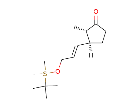 (2S,3S)-3-<3'-(dimethyl-t-butylsiloxy)prop-1'(E)-enyl>-2-methylcyclopentanone