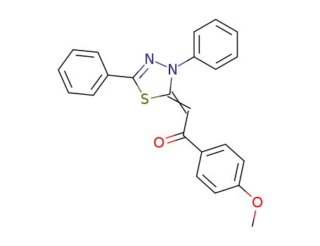 2-(3,5-diphenyl-3<i>H</i>-[1,3,4]thiadiazol-2-ylidene)-1-(4-methoxy-phenyl)-ethanone