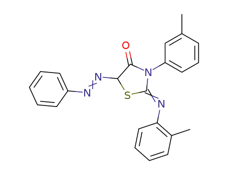 3-<i>m</i>-tolyl-2-<i>o</i>-tolylimino-thiazolidine-4,5-dione 5-phenylhydrazone