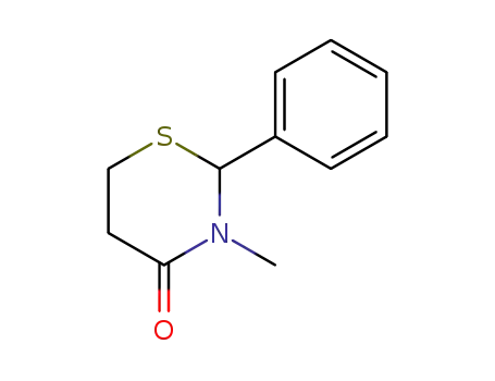 Molecular Structure of 52334-98-2 (3-methyl-2-phenyl-1,3-thiazinan-4-one)