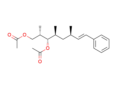 Acetic acid (E)-(1S,2S,4R)-1-((S)-2-acetoxy-1-methyl-ethyl)-2,4-dimethyl-6-phenyl-hex-5-enyl ester
