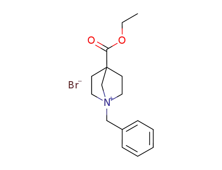 1-Benzyl-4-ethoxycarbonyl-1-azonia-bicyclo[2.2.1]heptane; bromide
