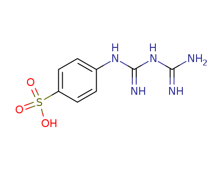Benzenesulfonic acid,4-[[[(aminoiminomethyl)amino]iminomethyl]amino]- cas  6405-80-7