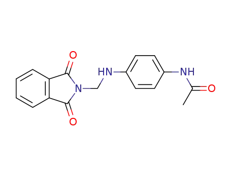 Molecular Structure of 6629-45-4 (N-(4-{[(1,3-dioxo-1,3-dihydro-2H-isoindol-2-yl)methyl]amino}phenyl)acetamide)