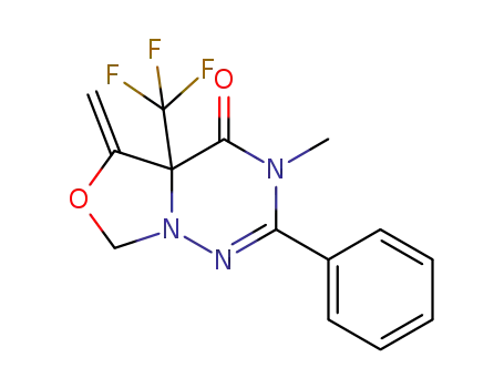 5-methyl-3-methylene-4-oxo-6-phenyl-3a-trifluoromethyl-3,3a,4,5,-tetrahydro-1H-oxazolo<4,3-f><1,2,4>triazine