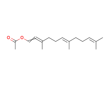 (6E)-3,7,11-trimethyl-1,2,6,10-dodecatetraen-1-yl acetate
