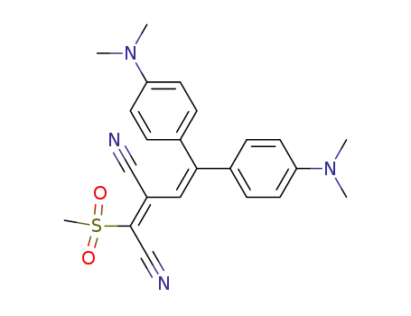 1-Methylsulfonyl-4,4-bis-<4-N,N-dimethylamino-phenyl>-1,2-dicyan-butadien-(1,3)