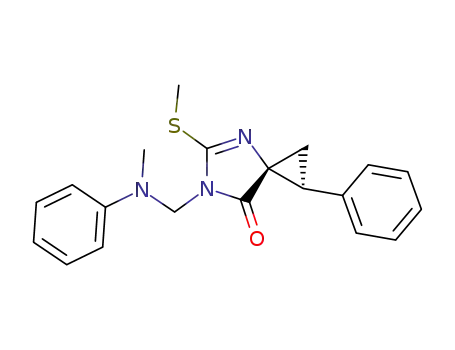 (1S,3R)-6-[(Methyl-phenyl-amino)-methyl]-5-methylsulfanyl-1-phenyl-4,6-diaza-spiro[2.4]hept-4-en-7-one