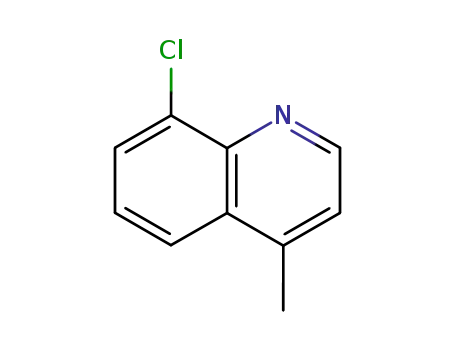Molecular Structure of 35817-47-1 (Quinoline, 8-chloro-4-Methyl-)