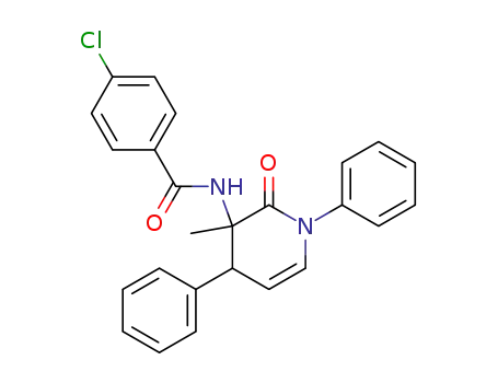 4-Chloro-N-(3-methyl-2-oxo-1,4-diphenyl-1,2,3,4-tetrahydro-pyridin-3-yl)-benzamide