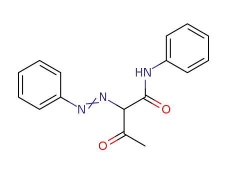 Molecular Structure of 1657-13-2 (Butanamide, 3-oxo-N-phenyl-2-(phenylazo)-)