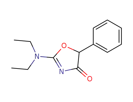 Molecular Structure of 1214-73-9 (2-diethylamino-5-phenyl-2-oxazolin-4-one)