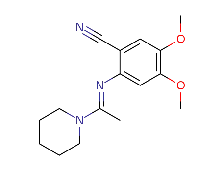 Piperidine, 1-[1-[(2-cyano-4,5-dimethoxyphenyl)imino]ethyl]-