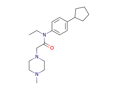 N-(4-cyclopentylphenyl)-N-ethyl-2-(4-methylpiperazino)acetamide