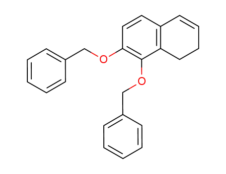 Molecular Structure of 59516-85-7 (Naphthalene, 1,2-dihydro-7,8-bis(phenylmethoxy)-)