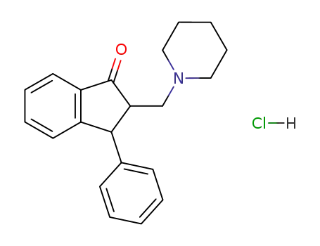3-phenyl-2-piperidinomethyl-indan-1-one; hydrochloride
